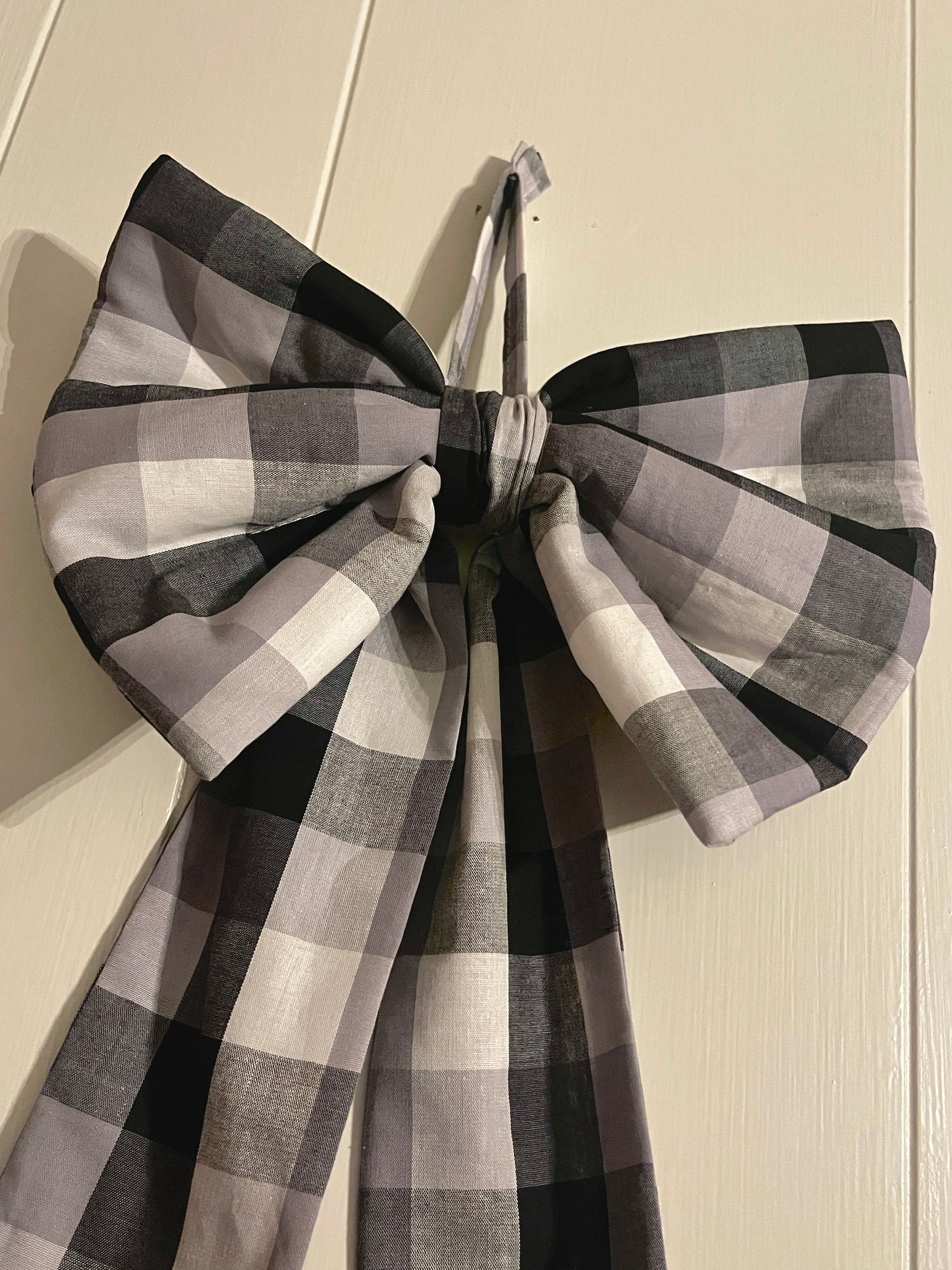 Big Bow - Black Gingham