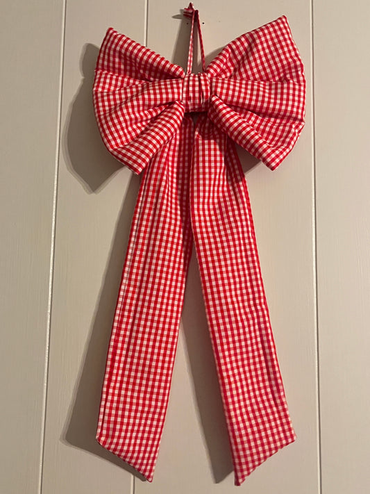 Big Bow - Red Gingham